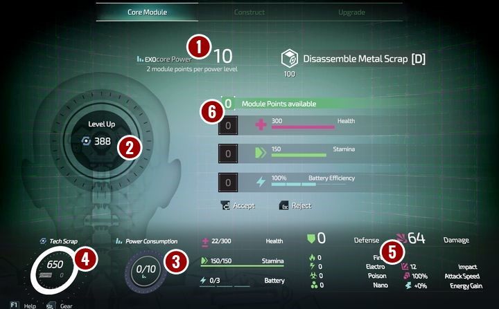 The first screen after the activation of MedBay looks as follows - Armor and MedBay in The Surge 2 - Basics - The Surge 2 Guide