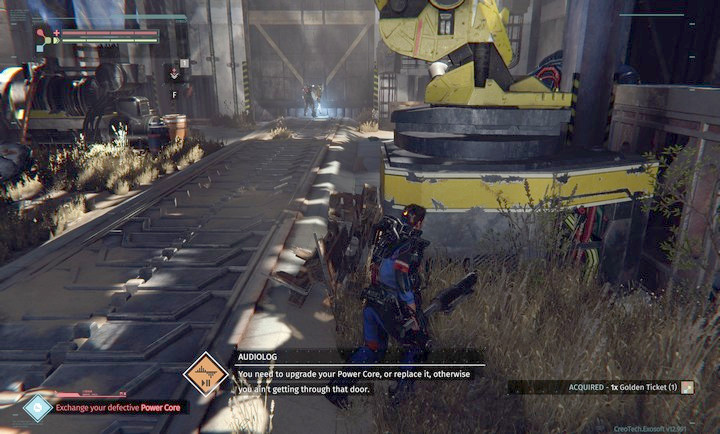 Walk towards the gate and kill the enemy - Abandoned Production | The Surge Walkthrough - Walkthrough - The Surge Game Guide