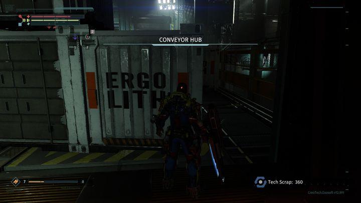 Head for location where you found Hobbes - Central Production B | The Surge Walkthrough - Walkthrough - The Surge Game Guide