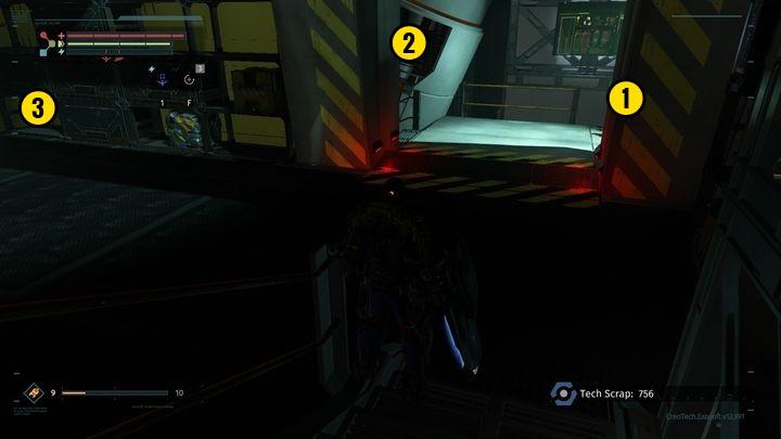 Leave the stairs and move forward - Central Production B | The Surge Walkthrough - Walkthrough - The Surge Game Guide