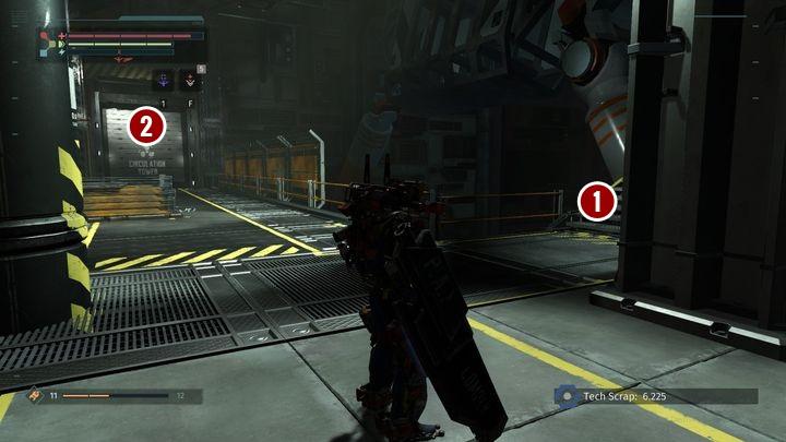 Defeat the boss and reach the Exo-Lift by the arena - Central Production B | The Surge Walkthrough - Walkthrough - The Surge Game Guide