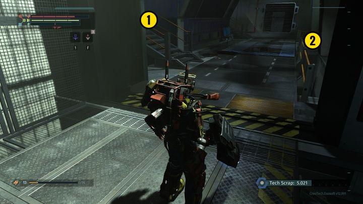 Once inside, keep moving up and defeat enemies that will block your way - Ventilation Tower | The Surge Walkthrough - Walkthrough - The Surge Game Guide