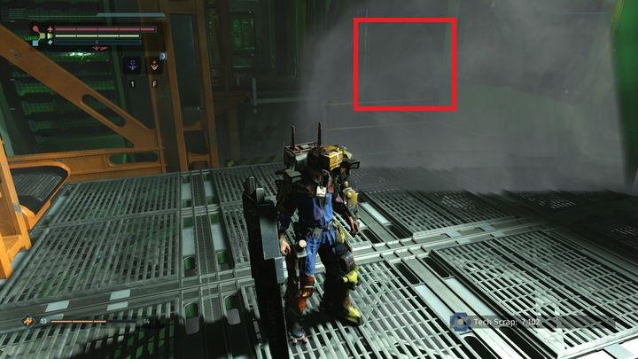 On the right [2] there will be 4-5 opponents and if you choose this path, you will reach another part of the location - Ventilation Tower | The Surge Walkthrough - Walkthrough - The Surge Game Guide