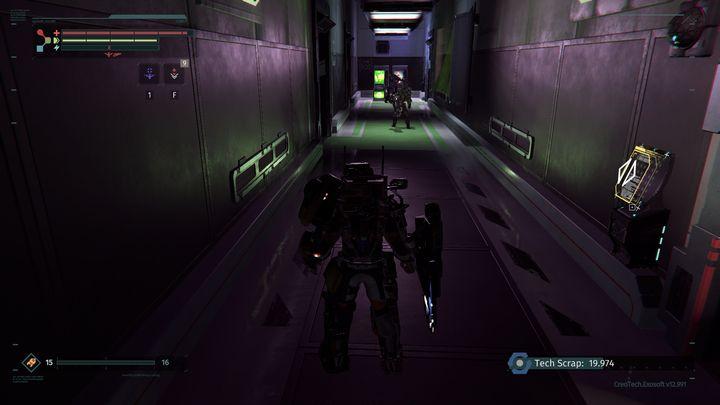 In the end, you will have to jump down to a spot presented in the screenshot - Research Zone | The Surge Walkthrough - Walkthrough - The Surge Game Guide