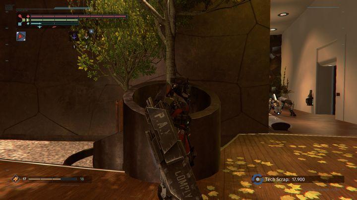 In the corridor shown in the above screenshot, there are two drones and a guard - Executive levels | The Surge Walkthrough - Walkthrough - The Surge Game Guide