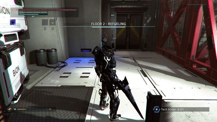 Return to the previous level and head to the door above - The Nucleus | The Surge Walkthrough - Walkthrough - The Surge Game Guide