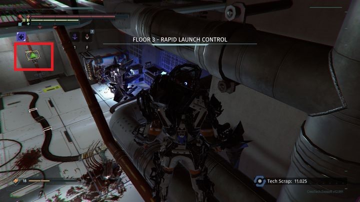 You will fall to the platform over one of the rooms - The Nucleus | The Surge Walkthrough - Walkthrough - The Surge Game Guide