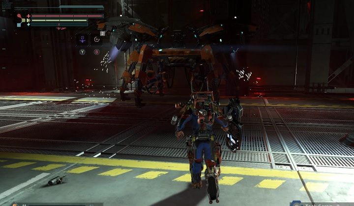 You encounter Firebug when you try to leave Central Production B - Firebug | Second boss in The Surge - Bosses - The Surge Game Guide