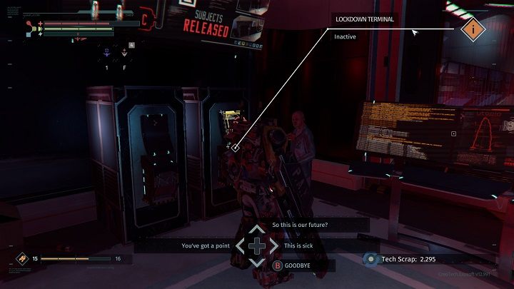 A presenter related to CREO - NPC in The Surge - Game World - The Surge Game Guide