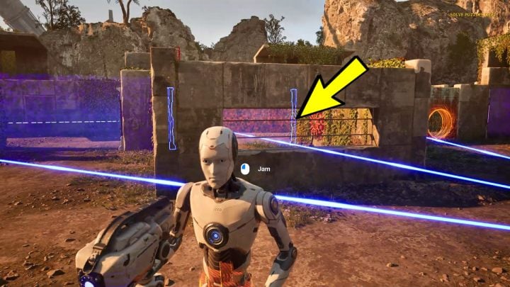This Lost Puzzle can be approached between Main Puzzle #7 (Backward Propagation) and Main Puzzle #8 (Positional Interchange) - Talos Principle 2: All puzzles in Eastern Wetlands - Act 1 - Talos Principle 2 Guide