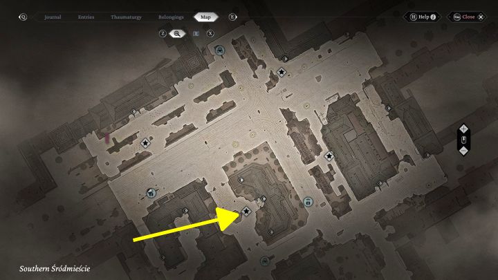 Urban Secrets: The related viewpoint is in front of the hotel building in Southern Srodmiescie - The Thaumaturge: All Stereoscopic Photographs map - The Thaumaturge: Secrets and Collectibles - The Thaumaturge Guide