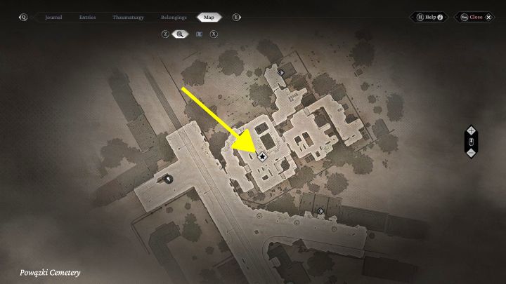 Urban Secrets: The viewpoint is in the central part of the cemetery in Powazki Cemetery district - The Thaumaturge: All Stereoscopic Photographs map - The Thaumaturge: Secrets and Collectibles - The Thaumaturge Guide