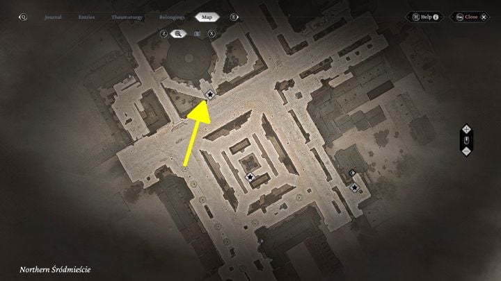 Urban Secrets: The viewpoint is in front of the church building in the northern part of Northern Srodmiescie - The Thaumaturge: All Stereoscopic Photographs map - The Thaumaturge: Secrets and Collectibles - The Thaumaturge Guide