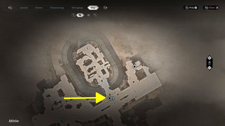 Urban Secrets: The viewpoint is in northern part of Mirow, before the entrance to the bazaar - The Thaumaturge: All Stereoscopic Photographs map - The Thaumaturge: Secrets and Collectibles - The Thaumaturge Guide