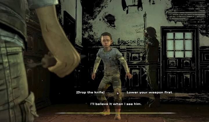 Head along the corridor to the left - Chapter 1 | Episode 1 of The Walking Dead The Final Season - Episode 1 - Done Running - The Walking Dead The Final Season Game Guide