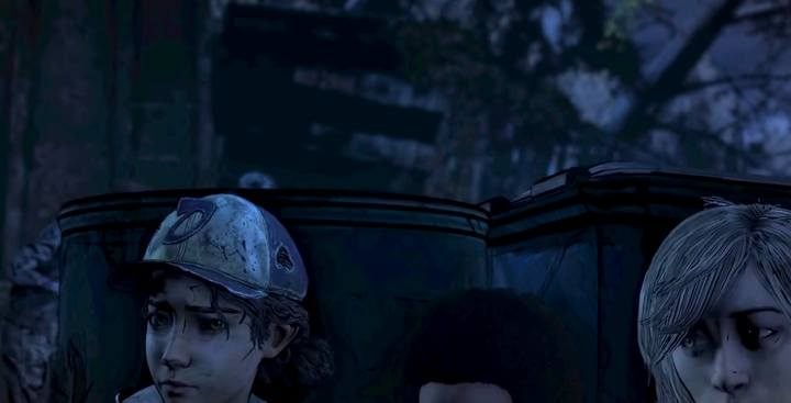 You must quickly hide behind the barrel after you have alarmed Louise - otherwise the zombie will attack you. - Chapter 2 | Episode 1 of The Walking Dead The Final Season - Episode 1 - Done Running - The Walking Dead The Final Season Game Guide
