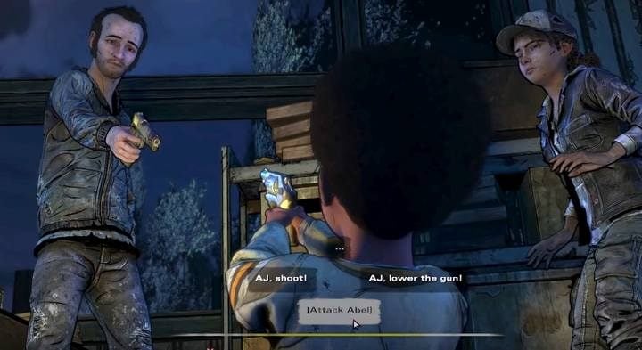 The man appears always and you cannot attack him. - Chapter 2 | Episode 1 of The Walking Dead The Final Season - Episode 1 - Done Running - The Walking Dead The Final Season Game Guide