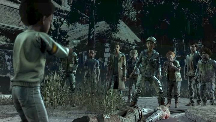 You do not have any option to prevent this situation (you will not convince AJ not to shoot, you will not keep him from having ammo or the weapon itself). - Endings | Episode 1 of The Walking Dead The Final Season - Episode 1 - Done Running - The Walking Dead The Final Season Game Guide