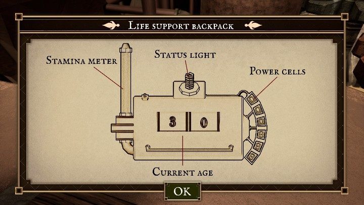 The statistics are always on the heros backpack - Hero Statistics | Starting Tips | The Watchmaker - Starting Tips - The Watchmaker Game Guide