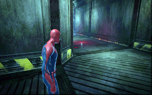 With the enemy defeated, run onwards - Chapter 03 - In the Shadow of Evils Past - p. 2 - Walkthrough - The Amazing Spider-Man - Game Guide and Walkthrough