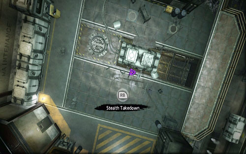 Eliminate the last enemy while hanging from the ceiling - Chapter 03 - In the Shadow of Evils Past - p. 2 - Walkthrough - The Amazing Spider-Man - Game Guide and Walkthrough