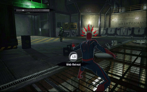 Soon afterwards you will have to face a slightly stronger enemy - Chapter 03 - In the Shadow of Evils Past - p. 2 - Walkthrough - The Amazing Spider-Man - Game Guide and Walkthrough