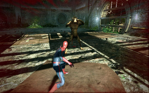 The enemy's basic ability is a charge attack - Chapter 04 - The Thrill of the Hunt - p. 2 - Walkthrough - The Amazing Spider-Man - Game Guide and Walkthrough