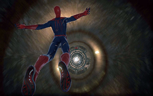 Follow it inside and afterwards jump down - Chapter 04 - The Thrill of the Hunt - p. 2 - Walkthrough - The Amazing Spider-Man - Game Guide and Walkthrough