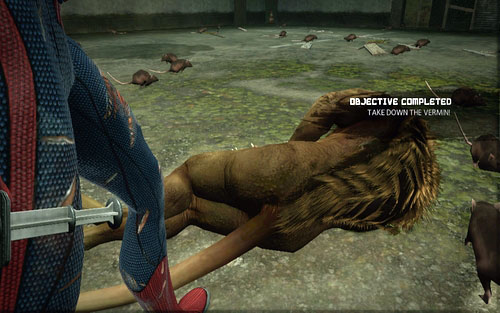 With the creature stunned, the next level will begin - Chapter 04 - The Thrill of the Hunt - p. 2 - Walkthrough - The Amazing Spider-Man - Game Guide and Walkthrough