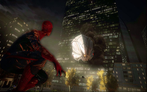 That way you will get outside, where you will have to fight a giant robot - Chapter 06 - Smythe Strikes Back - p. 2 - Walkthrough - The Amazing Spider-Man - Game Guide and Walkthrough