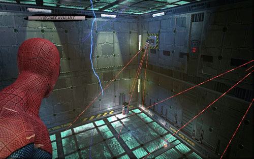 The narrow corridor will lead you to another big platform with four generators - Chapter 07 - Spidey to the Rescue - Walkthrough - The Amazing Spider-Man - Game Guide and Walkthrough
