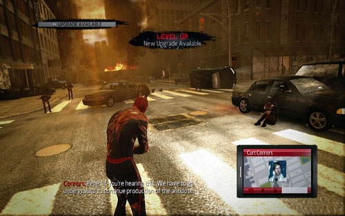 That way you will get outside and witness the cataclysm caused by the machines - Chapter 10 - Spider-Man No More! - p. 2 - Walkthrough - The Amazing Spider-Man - Game Guide and Walkthrough