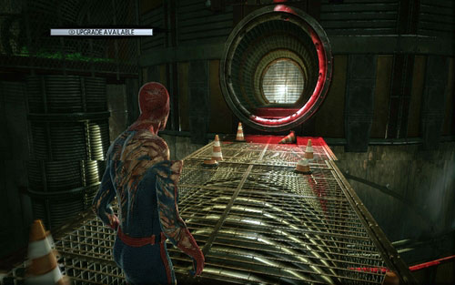 That way you will unlock the hatch behind which you will have to fight the piranha-man - Chapter 12 - Where Crawls the Lizard? - Walkthrough - The Amazing Spider-Man - Game Guide and Walkthrough