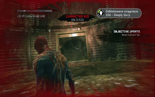 After a few series the fight will come to an end and you will be able to head to the further part of the tunnel - Chapter 12 - Where Crawls the Lizard? - Walkthrough - The Amazing Spider-Man - Game Guide and Walkthrough