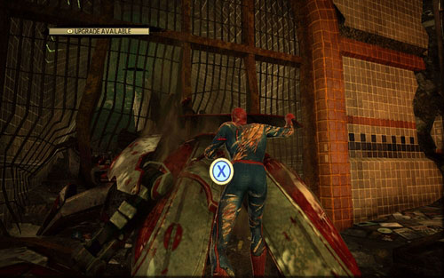 Jump to the machine (RB) and start pressing X - Chapter 12 - Where Crawls the Lizard? - Walkthrough - The Amazing Spider-Man - Game Guide and Walkthrough