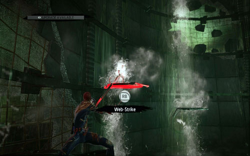 This time you will have to shoot web at the enemy until he stops - Chapter 12 - Where Crawls the Lizard? - Walkthrough - The Amazing Spider-Man - Game Guide and Walkthrough