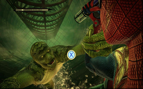 After getting damaged enough, Lizard will fall from the platform - Chapter 12 - Where Crawls the Lizard? - Walkthrough - The Amazing Spider-Man - Game Guide and Walkthrough