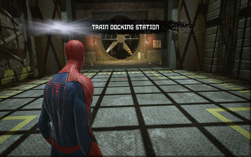 After you head underground, stop the nearby turbine and head to the other side - 1 - Train Docking Station - Side missions - The Amazing Spider-Man - Game Guide and Walkthrough