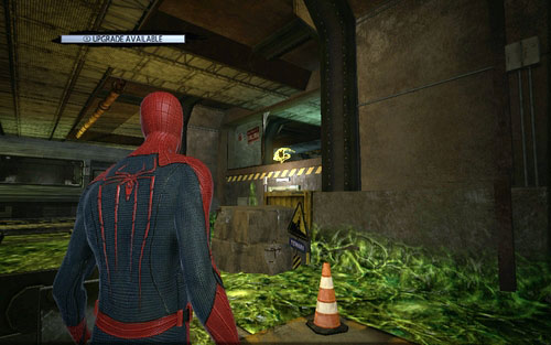 You need to jump through a big broken window - 1 - Train Docking Station - Side missions - The Amazing Spider-Man - Game Guide and Walkthrough