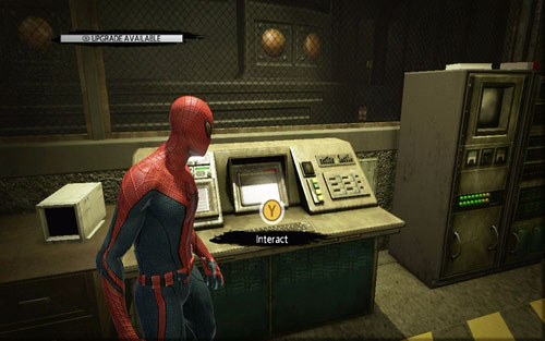 When you're done, use the nearby computer - 1 - Train Docking Station - Side missions - The Amazing Spider-Man - Game Guide and Walkthrough