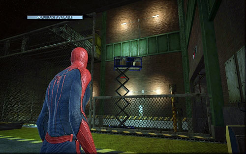 On the left you will see a platform on an extension arm - 1 - Train Docking Station - Side missions - The Amazing Spider-Man - Game Guide and Walkthrough
