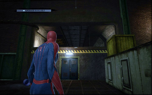 The further road leads through the hole on the right - 1 - Train Docking Station - Side missions - The Amazing Spider-Man - Game Guide and Walkthrough