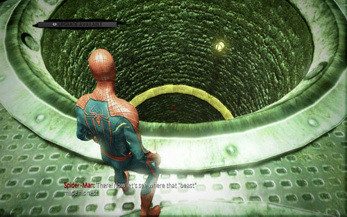 Behind it there's a hole, at the bottom of which you will have to fight an iguana - 1 - Train Docking Station - Side missions - The Amazing Spider-Man - Game Guide and Walkthrough