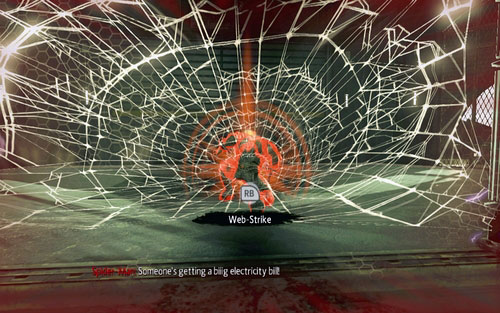 When he does, press RB, aim at the enemy and shoot a projectile - 3 - Water Treatment Facility - Side missions - The Amazing Spider-Man - Game Guide and Walkthrough