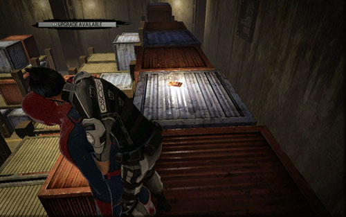 Right beside it, on a pile of crates you should find the last item - Chapter 03 - In the Shadow of Evils Past - p. 1 - Collectibles inside buildings - The Amazing Spider-Man - Game Guide and Walkthrough