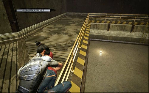 To the left of the entrance, right below the barrier there's the last manual - Chapter 03 - In the Shadow of Evils Past - p. 1 - Collectibles inside buildings - The Amazing Spider-Man - Game Guide and Walkthrough