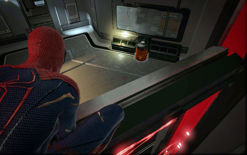 On the panel on the right - Chapter 06 - Smythe Strikes Back - p. 1 - Collectibles inside buildings - The Amazing Spider-Man - Game Guide and Walkthrough