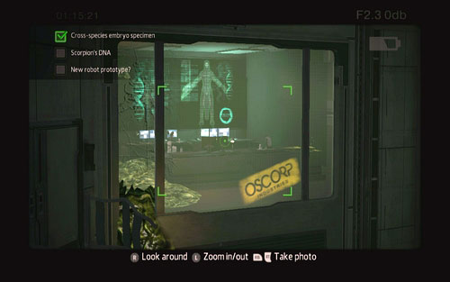 You need to photograph the experiment results found behind the window on the left - Chapter 06 - Smythe Strikes Back - p. 2 - Collectibles inside buildings - The Amazing Spider-Man - Game Guide and Walkthrough