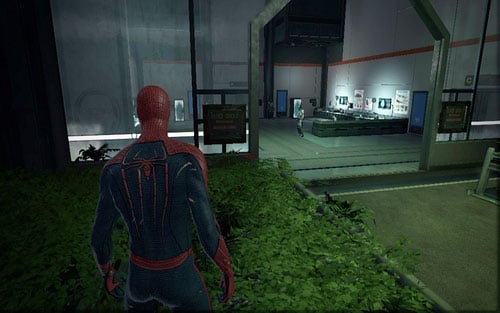 From the decontamination room, head to the room marked as 207 - Chapter 07 - Spidey to the Rescue - p. 1 - Collectibles inside buildings - The Amazing Spider-Man - Game Guide and Walkthrough