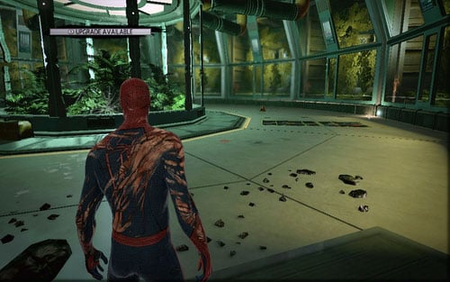 The last magazine is hidden inside the corridor with the rich flora - Chapter 07 - Spidey to the Rescue - p. 1 - Collectibles inside buildings - The Amazing Spider-Man - Game Guide and Walkthrough
